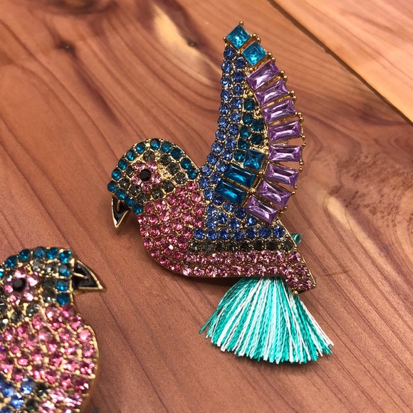 Hummingbird Drop Earrings! - Picture 3 of 5